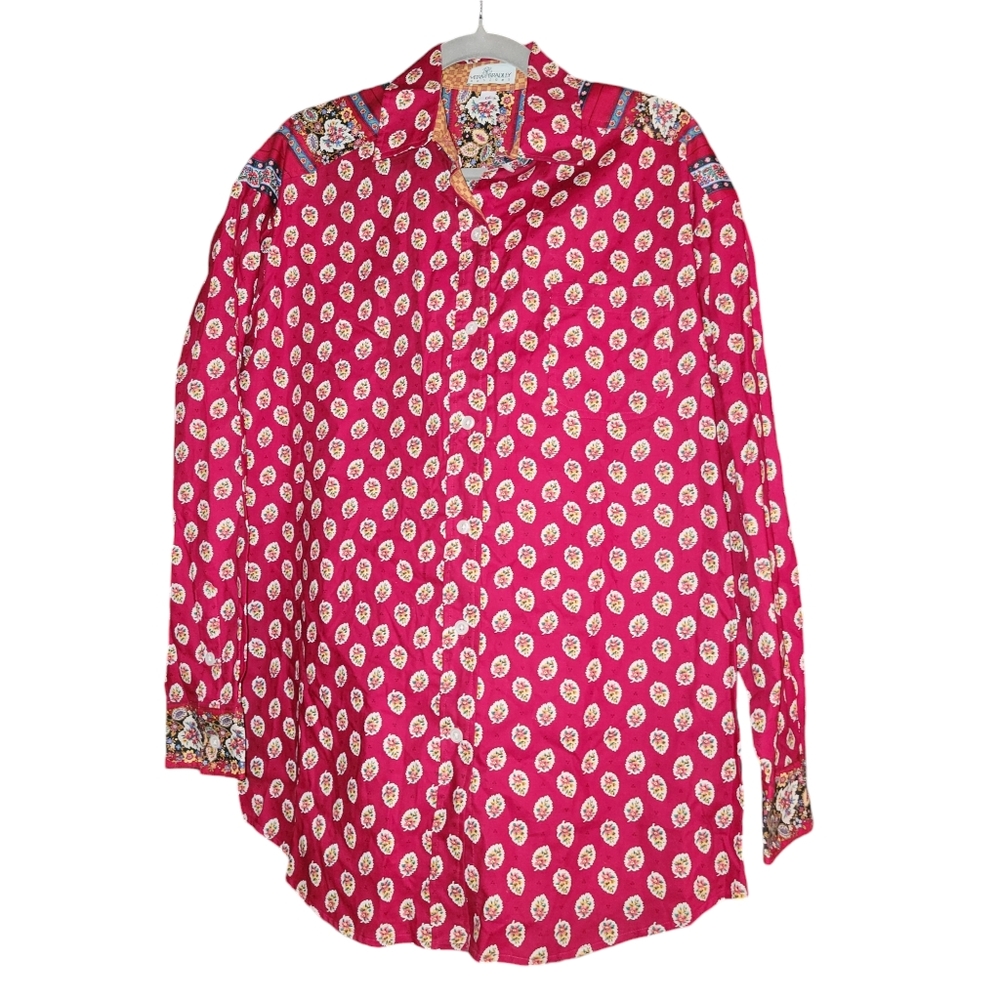 VTG NWT Vera Bradley Designs Button-Front Shirt Size L - Picture 7 of 11